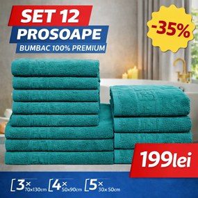 Set 12 Prosoape Premium Bumbac 100% – Moi &amp; Absorbante 🔥