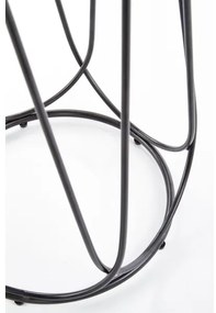 Măsuță de cafea NUBIRA 51x40 cm negru/nuc