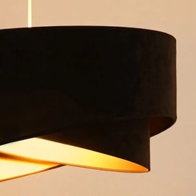 Lustră LED pe cablu Brilagi LYRA 1xE27/15W/230V maro închis/auriu