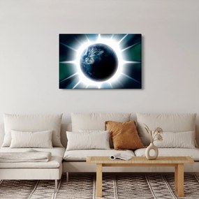 Tablou cu planeta iluminată (90x60 cm)