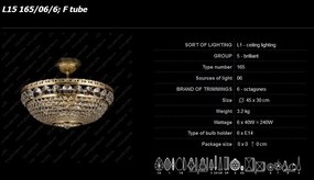 Plafonier cristal Bohemia L15 165/06/6