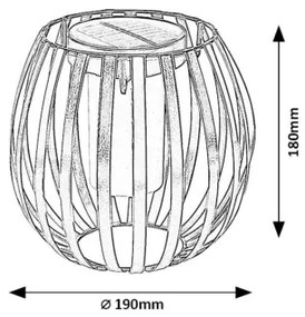 Rabalux 77167 - Lumină solară LED SAVOCA 1W, 1,2V, 300mAh, IP44