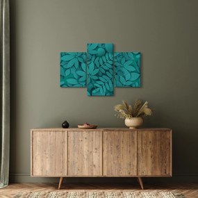 Tablou - Frunze turcoaz (90x60 cm)