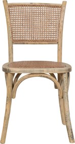 Scaun Thonet din lemn masiv si sezut din ratan