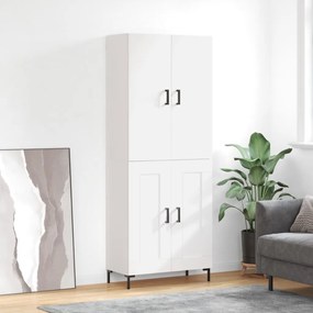 vidaXL Dulap înalt, alb, 69,5x34x180 cm, lemn compozit