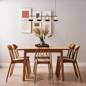 Lustră pe cablu CONE 4xGU10/10W/230V auriu/negru