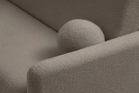 Canapea extensibilă Nido 3 locuri 140 cm cu ladă de depozitare - boucle bej Quelle 16