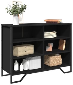 vidaXL Dulap, negru, 101x35,5x74,5 cm, lemn prelucrat