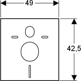 Vas WC suspendat + capac WC ARCHITECTURA + buton de acționare + modul incastrat + placă de montaj