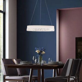 Lustră LED suspendată pe cablu FROZI LED/32W/230V Ø 50 cm, alb