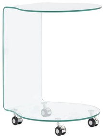 vidaXL Măsuță de cafea, 45x40x58 cm, sticlă securizată