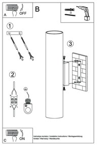 Aplică Sollux Castro, negru