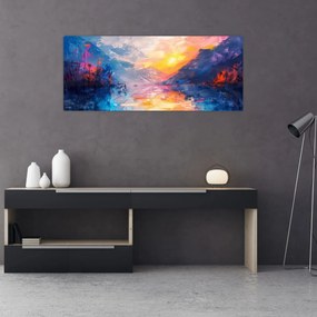 Tablou - Pictura peisajului (120x50 cm)