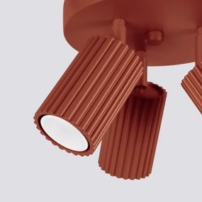 Spot Sollux SL.1639 KARBON 3xGU10/10W/230V roșu