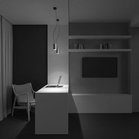 Pendul LED iluminat design tehnic Efir D-10,5cm 33W auriu