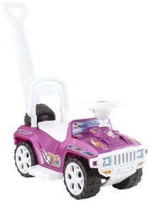 Masinuta copii si bebe NOVOKIDS™ My first SUV Car XXL , Lungime 85 cm, Maner de impins pentru parinti detasabil, Functie trotineta fara pedale,