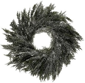 Ghirlanda artificială din tuia, diametru 70 cm,înzăpezită