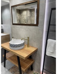 Chiuvetă albă rotundă din ceramică ø 41 cm Priori – Sapho