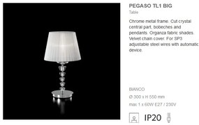 Veioza cristal Venezian PEGASO TL1 BIG 059259
