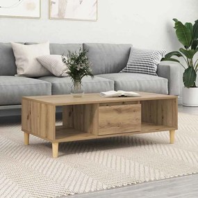vidaXL Masă de cafea stejar artizanal 103.5 x 60 x 35 cm Lemn compozit