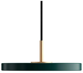 Lustră verde-închis LED cu abajur din metal ø 15 cm Asteria Micro – UMAGE