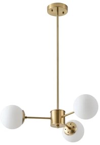 Lustră pe tijă 3xE27/40W/230V alamă