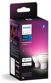 SET 2x bec LED RGBW dimabil Philips Hue WACA GU10/4,2W/230V 2000-6500K
