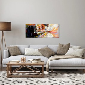 Tablou - Femeia cântând la pian (120x50 cm)