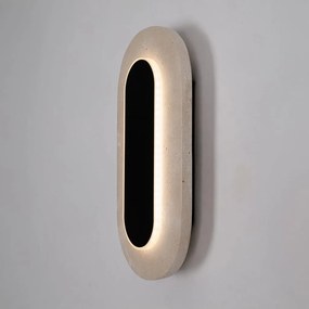 Aplica de perete LED, Travertin, Natur, Travertino Oval 10W