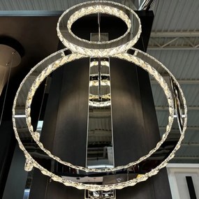 Lustra LED aplicata design modern Girona crom