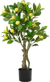 vidaXL Lămâi artificial 234 frunze 90 cm verde