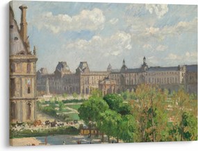 Tablou - Camille Pissarro, Place du Carrousel, Paris, reproducere (70x50 cm)