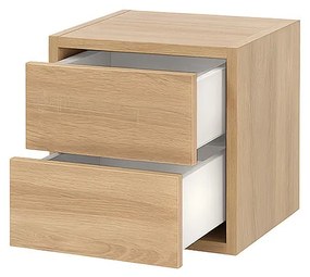Boxie dulap de perete cu 2 sertare 40x40x37 cm stejar sonoma