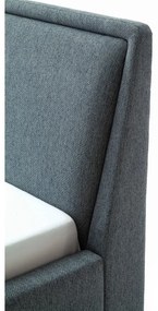 Pat matrimonial verde/albastru tapițat fără somieră 160x200 cm Frieda – Meise Möbel