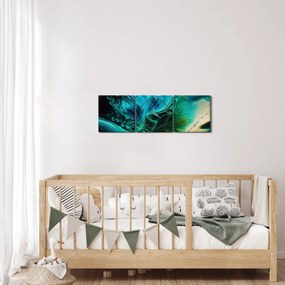 Tablou - Fundalul abstract (cu ceas) (90x30 cm)