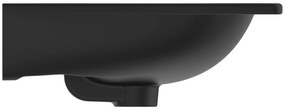Lavoar incastrat negru mat 63 cm, dreptunghiular, Ideal Standard Tesi Negru mat, 625x450 mm