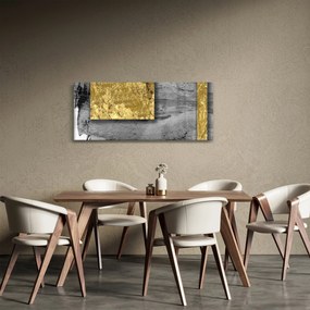 Tablou - Pătrate de aur N⁰2 (120x50 cm)