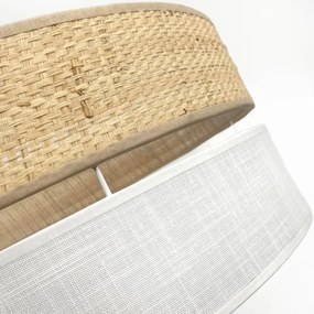 Plafonieră LED SIRJA BOHO, 20 W, 230 V, Ø 35 cm, bej/alb