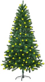 Brad de Craciun artificial LED-uri, verde, 150 cm 1, 150 cm