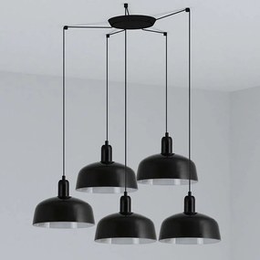 Lustra cu 5 pendule metal TATAWIN M negru
