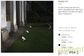 Proiector iluminat exterior cu tarus, IP54 INSIDE PT1 ANTRACITE 115412