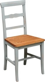 Scaun, L45 43 H92 cm, cu sezut din lemn masiv