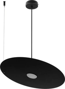 Lustră suspendată pe cablu PIATTO 1xGX53/15W/230V diametru 45 cm neagră