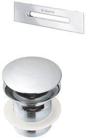 Set ventil click-clack si preaplin pentru cada crom lucios Deante Crom lucios