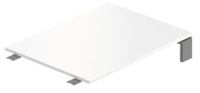 Element de actiune Creator 80 x 60 cm, baza grafit, fara picioare, alb