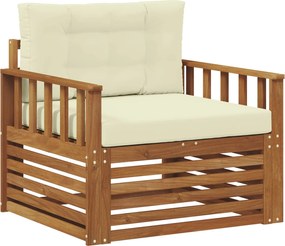 vidaXL Set de canapele de exterior Lemn de acacia solid și poliester