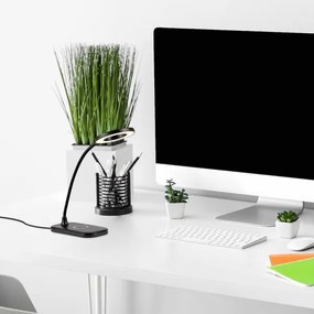 Rabalux 74013 - Lampă de birou LED tactilă HARDIN, dimabilă, 5W, neagră