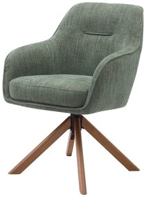 Set de scaune de sufragerie verde 2 buc. tapițat Avola – Unique Furniture