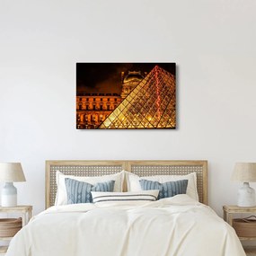 Tablou cu Louvre la Pris (90x60 cm)