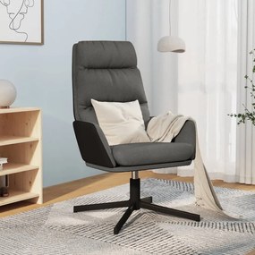 vidaXL Scaun de relaxare, gri închis, material textil